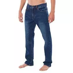 Hlače Straight Jeans tidal blue